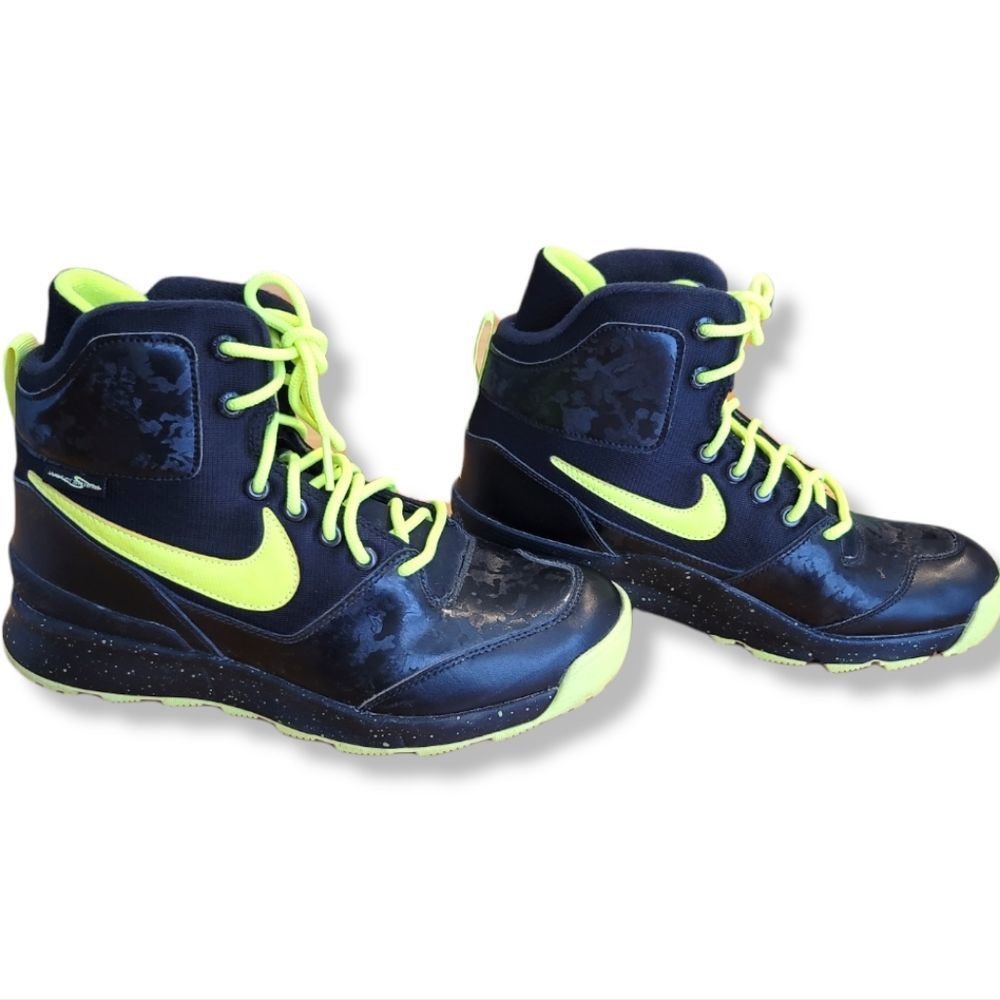 Nike stasis acg(gs) black and yellow sneaker boot - Picture 1 of 7